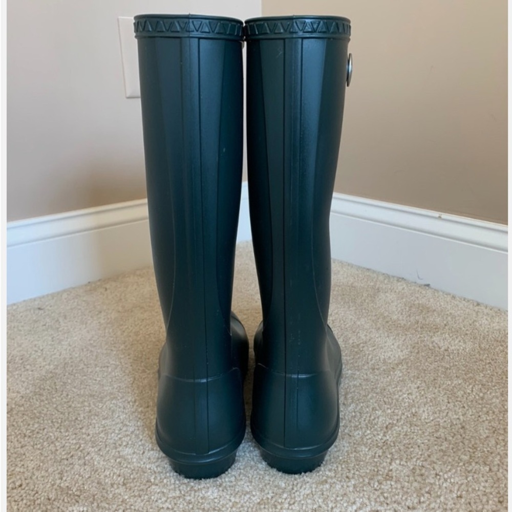 UGG Olive Green Shelby Matte Tall Rain Boots NIB - Picture 8 of 9